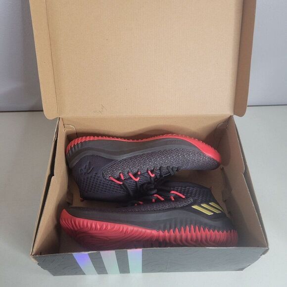 Adidas Dame 4 Shoes Black Scarlet Gold CQ1422 With Box 10.5 Worn Once main image 11